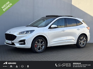 Ford Kuga 2.5i PHEV Aut. 165kW ST-Line X Automaat / Schuif/kantel dak / Elektrische trekhaak 1.500 kg / Winterpack / Adaptive Cruise / EAER 56 km / Stuur-, stoel-, achterbank- en voorruitverwarming / Bang & Olufsen audio / Navi / Apple Carplay Android /