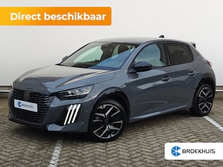 Peugeot 208 GT | Armsteunen op de voorportieren bekleed met kunstleder met groen sierstiksel (GT-Line) | Climate Control | Dashboard en deurpanelen in kunststof met carboneffect