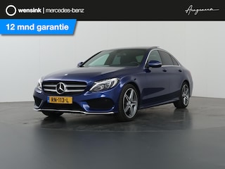 Mercedes-Benz C-klasse 180 Business Solution | AMG | Panoramadak | Lederen bekleding | Achteruitrijcamera | High Performance koplampen | Navigatie |