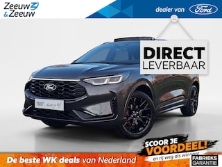 Ford Kuga 2.5 PHEV Sound Edition | Panoramadak | El. Trekhaak | B&O Premium Audio | 20" Lichtmetalen velgen | 360Camera | Adaptive Cruisecontrol | El. Achterklep | Dodehoekdetectie | Matrix Ledkoplampen | Unieke bekleding | El. Verst. voorstoelen |