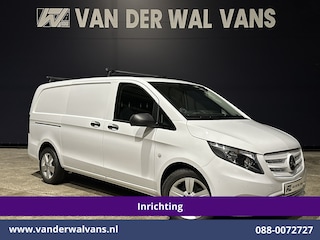 Mercedes-Benz Vito 114 CDI 136pk L2H1 Inrichting Euro6 Airco | Camera | LM velgen | Cruisecontrol | Trekhaak | Stoelverwarming Dakdragers, Parkeersensoren, Bijrijdersbank, Achterklep