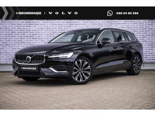 Volvo V60 2.0 B3 Plus Bright | Trekhaak | Adaptieve Cruise Control | Google Navigatie | Lederen bekleding | Stoel- en stuurverwarming | Elektrisch verstalbare voorstoelen |