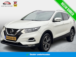 Nissan Qashqai 1.3 DIG-T Tekna Panorama / Leder-Stof / DAB / Apple Carplay & Android Auto / Cruise Control / LED /