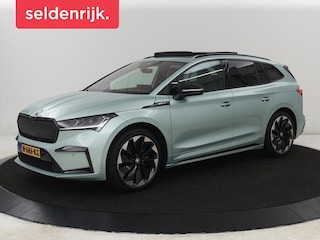 Skoda Enyaq iV 80 Sportline | Panoramadak | Head-Up | Stoelverwarming | Adaptive cruise | 360 Camera | Leder/Alcantara | Keyless | Navigatie | Achterbankverwarming | Carplay | Matrix LED