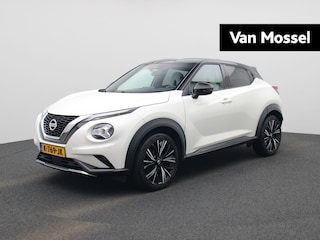Nissan Juke 1.0 DIG-T N-Design | Automaat | Leder | Bose | Apple Carplay / Android Auto | Stoelverwarming | Camera | Navigatie | Parkeersensoren | Climate Control | Cruise Control | Lichtmetalen Velgen |