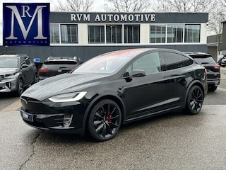 Tesla Model X Performance Ludicrous 7p. | 7 zitplaatsen | 22” velgen | Carbon interieur | Verwarmbare stoelen & stuurwielverwarming | Vol lederen bekleding | Alcantara hemel | FULL OPTION | Hoogvoltaccu met Tesla-garantie t/m 03-2028 | 12 mnd BOVAG | Zeer nette auto |