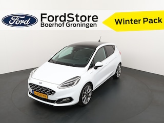 Ford Fiesta 125PK EcoBoost Vignale | Adapt. Cruise | Winterpack| Pano dak | Leder | B&O | Dode hoek detectie |