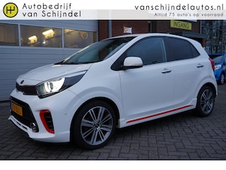 Kia Picanto 1.2 CVVT AUTOMAAT GT-LINE VOLLEDIG DEALER ONDERHOUDEN CAMERA LED NAVIGATIE ANDROID/APPLECARPLAY LEDER CLIMA LMV BLUETOOTH PDC 4X ELECTR.RAMEN/SPIEGELS