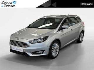 Ford Focus Wagon 1.0 Titanium NAVI AIRCO CAMERA PARKEERSENSOREN CRUISE CONTROLE TREKHAAK LM VELGEN PAS 46000KM DEALER ONDERHOUDEN