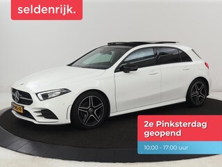 Mercedes-Benz A-klasse 180 AMG | Panoramadak | Stoelverwarming | Carplay | Sfeerverlichting | Leder/Alcantara | Navigatie | Park Assist | Full LED | Widescreen | Climate control | Cruise control
