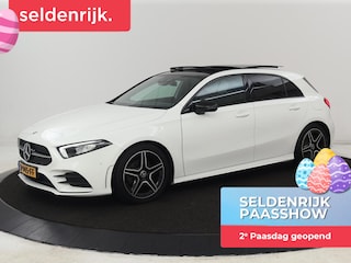 Mercedes-Benz A-klasse 180 AMG | Panoramadak | Stoelverwarming | Carplay | Sfeerverlichting | Leder/Alcantara | Navigatie | Park Assist | Full LED | Widescreen | Climate control | Cruise control