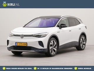 Volkswagen ID.4 First 77 kWh met autom wegklapbare trekhaak | | SoH 88,7 % | Apple Carplay | Navigatie | Achteruitrij camera | Verwarmde voorruit | Voorstoelen verwarmd | Spraakbediening |  Autom.trekhaak | Parkeersensoren voor en achter |