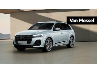 Audi Q7 55 TFSI e quattro Pro Line S | Glazen Panoramadak | Trekhaak | Optiekpakket Zwart Plus | leder bekleding met S-logo | Glas Donkere Tint | Comfortsleutel | Uitegbreid voorverwarmen.