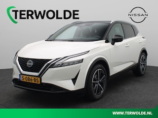 Nissan Qashqai 1.3 MHEV Xtronic Tekna | AUTOMAAT | Trekhaak | Panoramadak | Stoel-, stuur- en voorruitverw. |