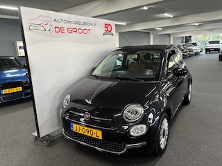 Fiat 500 1.2 Lounge met volledig linnen open dak, Lederen bekleding, Airconditioning, Parkeersensoren Achter, LM- Velgen enz.