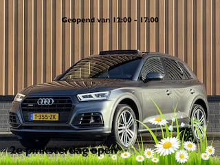 Audi Q5 3.0 TDI quattro Sport S Line Black Edition | 286 PK! | Panoramadak | Adaptieve Cruise Control | Lane Assist | Elektrische Trekhaak | Camera | DAB | Navigatie | 20" Lichtmetaal |