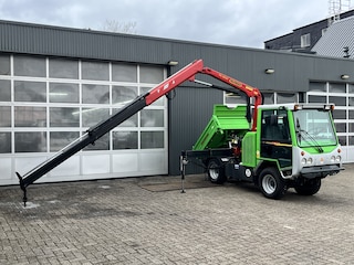 Overige Overige Boki Kiefer HY1251S Werktuigdrager Palfinger Laadkraan 3 zijden kipper 4 wiel besturing 4x4 vierwielaandrijving Trekhaak 2500kg