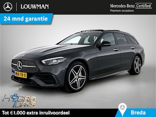 Mercedes-Benz C-klasse Estate 300 e Star Edition AMG Line Plus AMG Line | Night Pakket | Panorama Schuif-Kanteldak | Alarm | Sfeerverlichting | Easy Pack Achterklep. Inclusief 24 maanden MB Certified garantie voor Europa.
