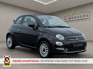 Fiat 500 1.0 Hybrid Dolcevita 2021 ZWART | Cabrio | Apple CarPlay