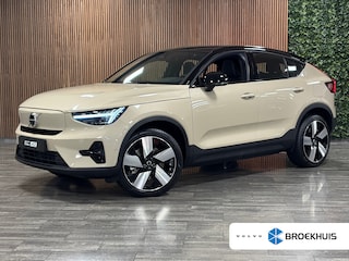 Volvo EC40 Twin Motor Performance Ultra 82 kWh Trekhaak | 360° Camera | Harman Kardon | Elektrische bestuurdersstoel geheugen | Adaptieve Cruise Control | Stoelverwarming voor+achter | Stuurwielverwarming | Full LED Matrix meesturende koplampen | Panoramadak | Pilot Assist | BLIS Dode Hoek Detectie | 20 Inch | Passagiersstoel elektrisch | Connect MIcrotech bekleding | Zitting verlenging voorstoelen | Google Infotainment | Warmtepomp | Keyless Drive | Parkeersensoren voor+achter | Draadloos telefoon opladen | Elektrisch bedienbare achterklep | Breedstralers in voorbumper | Alarm Klasse III | DAB Radio | Apple Carplay/Android Auto | Volvo On Call met mobiele App functie | Sand Dune Metallic |