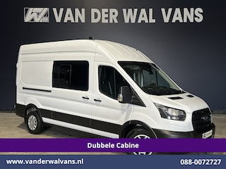 Ford Transit 2.0 TDCI 130pk L3H3 Dubbele Cabine Euro6 Airco | 7-Zits | Cruisecontrol | Verwarmde voorruit Parkeersensoren