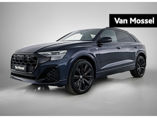 Audi Q8 55 TFSI e quattro Pro Line S | Glazen panoramadak | Trekhaak | Optiekpakket Zwart Plus | leder Bekleding met S-logo |  Lichtpakket plus | Glas Donker Tint | Comfortsleutel | Elektrische Voorstoelen | Uitgebreide voorverwarming.