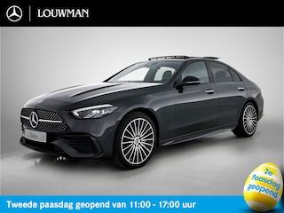 Mercedes-Benz C-klasse 300 e Business Solution AMG | Trekhaak | Nightpakket | Middenconsole metaalstructuur | Comfortpakket Plus | Panoramaschuifdak | 360° camera | Smartphone-integratie | Memorypakket |