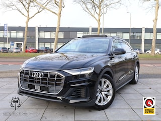 Audi Q8 55 eTFSI Quattro 340PK | Panodak | Vol Leer | Keyless | Camera | Memory 2X | Elektrische kofferklep | Stoel&Stuur&Achterbankverwarmd | Trekhaak |