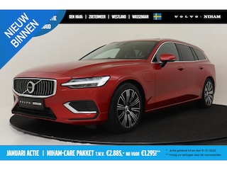 Volvo V60 T6 RECHARGE AWD INSCRIPTION *VOL!* -PANO.DAK|BOWERS&WILKINS|GEVENT.LEDER+MASSAGE|360°CAM|AUTOM.PARKEREN|ADAP.LED|TREKHAAK|HEAD-UP DISP.|FOUR-C!