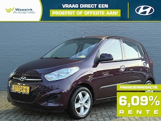 Hyundai i10 1.2i 85pk i-Motion | Zomer & Winterset | Complete Onderhoud Historie | USB & Aux | Airco | 14 Inch Lichtmetalen Velgen |
