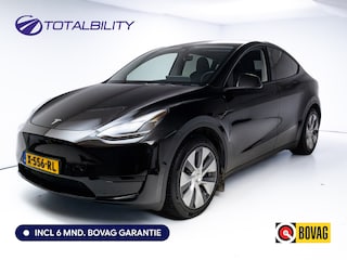 Tesla Model Y RWD 58 kWh | Panodak | Zwart exterieur | Zwart leder | Navigatie | Extra getint glas | Camera | Stoelverwarming, dodehoek detector