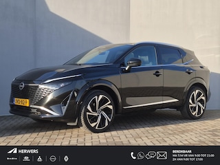 Nissan Qashqai 1.3 MHEV Xtronic Tekna Plus Automaat / All Season banden / Trekgewicht 1.800 Kg / Nieuw model & Facelift / Fabrieksgarantie tot 09-2027 / Panoramadak / HUD / 360 Camera / Elektr. Stoelen met Massage / Stoel & Stuurwiel verwarming / BOSE Audio / Adaptieve Cruise /