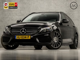 Mercedes-Benz C-klasse Estate 180 AMG Sport 157Pk Automaat (PANORAMADAK, NAVIGATIE, CAMERA, ELEK SPORTSTOELEN, ZWART HEMEL, TREKHAAK, GETINT GLAS, NIEUWSTAAT)