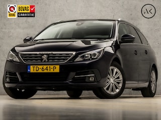 Peugeot 308 SW 1.2 PureTech Sport (PANORAMADAK, APPLE CARPLAY, GROOT NAVI, LEDER, STOELVERWARMING, 360 CAMERA, GETINT GLAS, TREKHAAK, CRUISE, NIEUWE APK, NIEUWSTAAT)