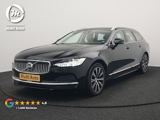 Volvo V90 T6 AWD Plus Bright Plug In Hybrid 350pk Dealer O.H. PHEV | Trekhaak Af Fabriek | Adaptive Cruise | Camera | Lederen Sportstoelen Memory & Verwarmd | Google Assistent | Apple Carplay | Keyless | Virtual | Blis | Navigatie | DAB |