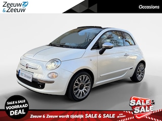Fiat 500 0.9 TwinAir Rock | Cabrio | Telefoon | Airco | Lichtmetalen velgen | Leder |