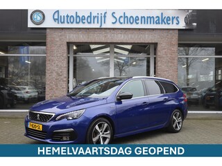 Peugeot 308 SW 1.2 PureTech GT-line PANO STOELVERW/MASSAGE CARPLAY HALFLEER 2xPDC ZWARTE-HEMEL CRUISE STUURFLIPPERS ENZ.