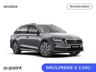 Skoda Octavia Combi Business Edition m-HEV 1.5 TSI 115 pk 7 versn. DSG | Sunset | Wegklapbare trekhaak | 18 inch lichtmetalen velgen Vega Aero zwart
