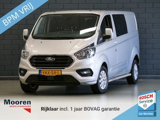 Ford Transit Custom 300 2.0 TDCI L2H1 Limited Dubbele Cabine | TREKHAAK | WINTERPACK | CARPLAY | 6 PERS. | PDC |