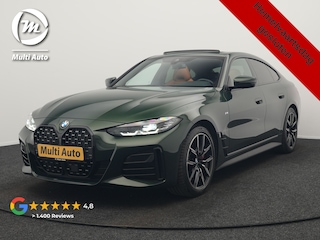 BMW 430i M Sport 245pk Dealer O.H Sanremo Green | Panodak | Lederen Competition Stoelen Memory & Verwarmd | Adaptive Onderstel | 360 Camera | Harman & Kardon | 19" L.M | Carbon | Apple Carplay | Navigatie | Blis | Virtual | DAB |