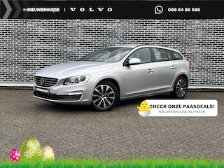Volvo V60 1.5 T3 Polar+ Dynamic | Automaat | Bi-xenon koplampen | Navigatie | Lederen bekleding | Voorruitverwarming | Stoelverwarming | Climate control | Volvo On Call | Roofrails | Cruise control |