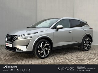 Nissan Qashqai 1.3 MHEV Xtronic Tekna Plus / 1800 Kg Trekgewicht / Panoramadak / HUD / 360 Camera / Lederen Bekleding / Elektr Stoelen met Massage / Dodehoek Detectie / BOSE / Stoel & Stuurwielverwarming / Elektr. Achterklep /