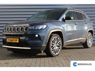 Jeep Compass 1.5T e-HYBRID 130PK LIMITED AUTOMAAT / NAVI / LEDER / CLIMA / FULL-LED / CAMERA / 19" LMV / KEYLESS / ADAPT. CRUISE / 1E EIGENAAR / NIEUWSTAAT !!