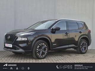 Nissan X-Trail 1.5 e-Power Tekna Automaat / Fabrieksgarantie tot 05-2028 / Dealer onderhouden / All Season banden / Stuur-, Stoel en Achterbank verwarming / Head Up Display / Elektrische achterklep / Rondomzicht camera / Adaptief CC /