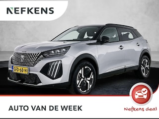 Peugeot 2008 SUV GT Hybrid 145pk Automaat | Navigatie | Achteruitrijcamera | Climate Control | Adaptieve Cruise Control | Full Led koplampen | Parkeersensoren v+a | Keyless | Armsteun | Draadloze Apple Carplay / Android Auto | Digitaal instrumentenpaneel | DAB+ radio | Afwijkende dakkleur | Donker getint glas | 17" lichtmetalen velgen |