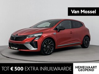 Renault Clio 1.6 E-Tech Full Hybrid 145Pk esprit Alpine | Draadloze Apple & Android Carplay | Parkeersensoren Voor & Achter | 360 Camera | Multi Sense | Privacy Glass | Lichtmetalen Velgen | Privacy Glass | All Season Banden |