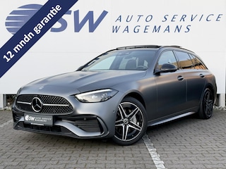 Mercedes-Benz C-klasse Estate 300 e AMG Line | Pano | Trekhaak | Distronic | Leder | 18 inch