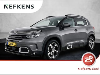 Citroën C5 Aircross SUV Feel 130pk | Navigatie | Achteruitrijcamera | Climate Control | Dodehoeksensor | Adaptieve Cruise Control | Parkeersensoren v+a | Keyless | Half lederen comfortstoelen | Armsteun | Apple Carplay / Android Auto | DAB+ radio | Donker getint glas | Trekhaak | 18" lichtmetalen velgen |