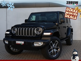 Jeep Wrangler Unlimited 4xe 380 PK Sahara | Schuifdak | Leder | Camera | Navi | 20"