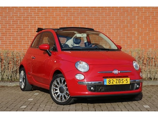 Fiat 500 0.9 TwinAir 86pk Lounge | NL-auto | Cabrio | Airco | Parkeersensoren | Elek. ramen | Centr. deurvergr. | Lichtmetalen velgen | Stuurbekrachtiging | lederen bekleding |